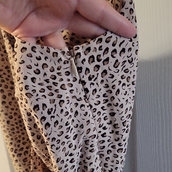 Sanctuary Asymmetrical Spotted Dress - Cream and Black - Picture 5 of 7